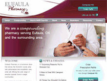 Tablet Screenshot of eufaulapharmacy.com